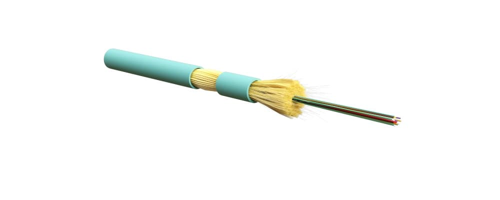 Hyperline FO-MC3-IN-503-12-LSZH-AQ Кабель волоконно-оптический 50/125 (OM3) многомодовый, для патч-кордов и кабельных сборок с коннекторами MPO/MTP, 1 237687