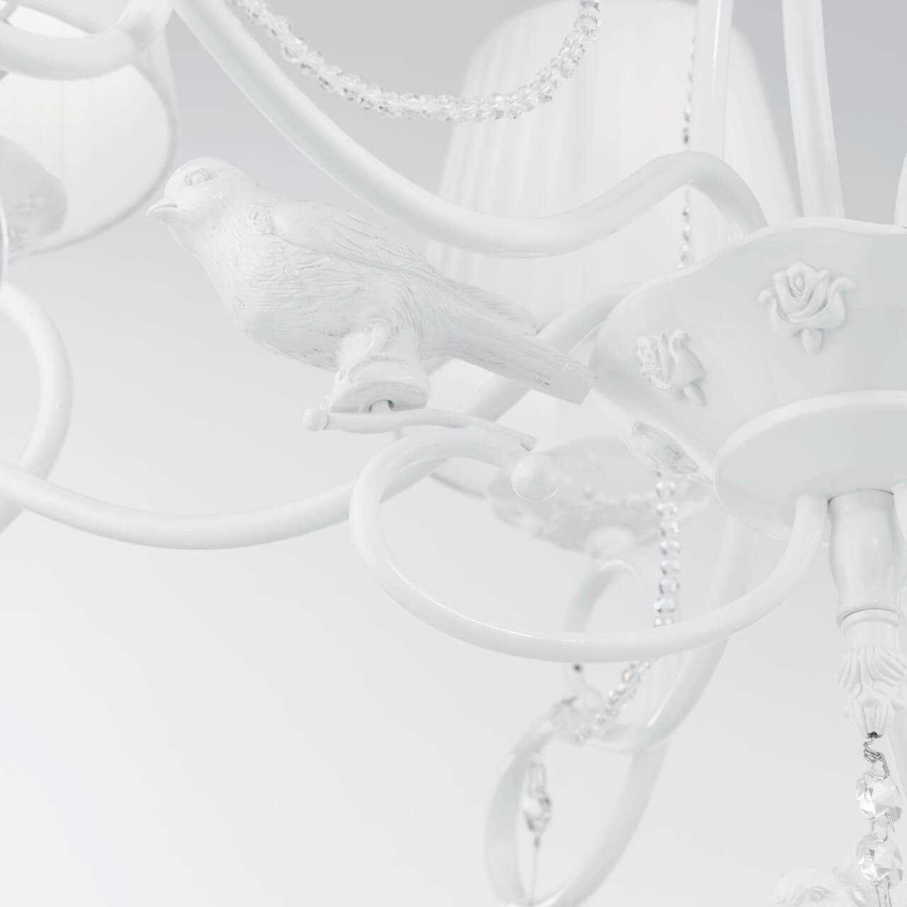 Maytoni Elegant Passarinho Жемчужный белый Люстра 6xE14 40W ARM001-06-W — миниатюра 13