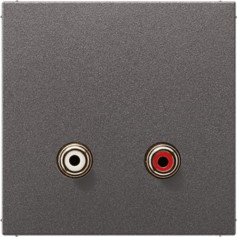 JUNG Накладка для розетки 2x Cinch Audio (RCA) MAAL1021AN