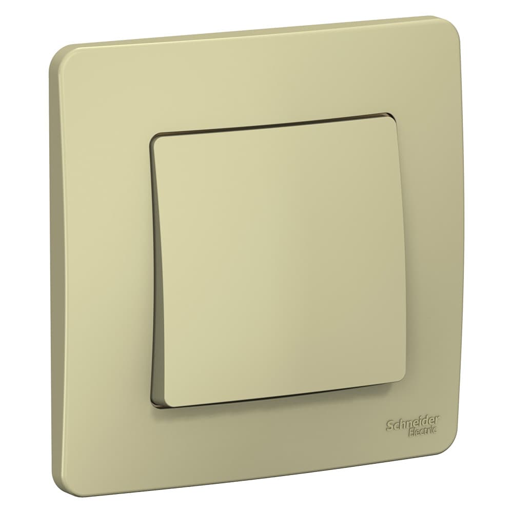 Systeme Electric Blanca внутр Беж Переключатель 1-клавишный (cх.6), 10А, 250B — миниатюра 1
