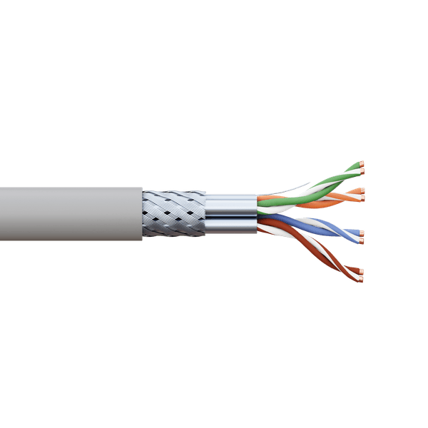 EKF Кабель витая пара TERACOM CS Cat.6A S/FTP 4 пары solid 0,57мм оболочка LSZH нг(А)-HF цвет серый (упак. 305м) — миниатюра 6