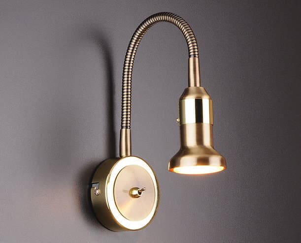 Elektrostandard 1215 MR16 / Светильник настенный Plica бронза/золото a025005