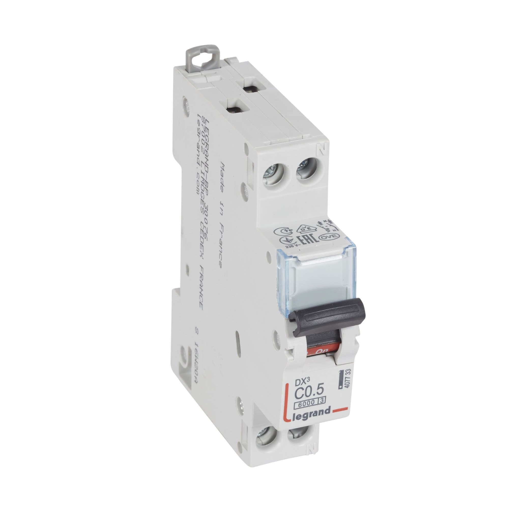 Legrand DX3 Автоматический выключатель 1P+N 0,5А (С) 6k/10кА 407733