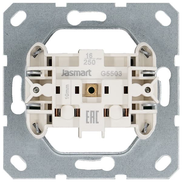 Jasmart G Мокко Розетка б/з со шторками 16A 250V~
