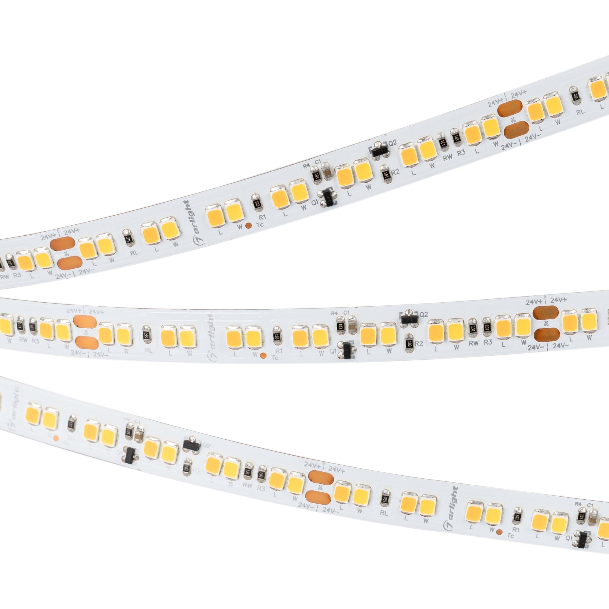 Arlight Светодиодная лента RT-A168-10mm 24V Dim-To-Warm (14.4 W/m, IP20, 2835, 5m) (Открытый) 033606