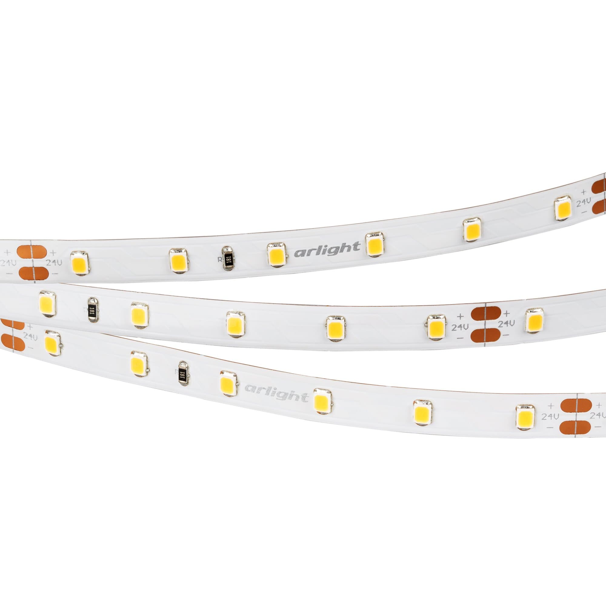 Arlight Светодиодная лента RT-A60-8mm 24V Warm3000 CRI98 (7.2 W/m, IP20, 2835, 5m) (Открытый) 021409(2) — миниатюра 1