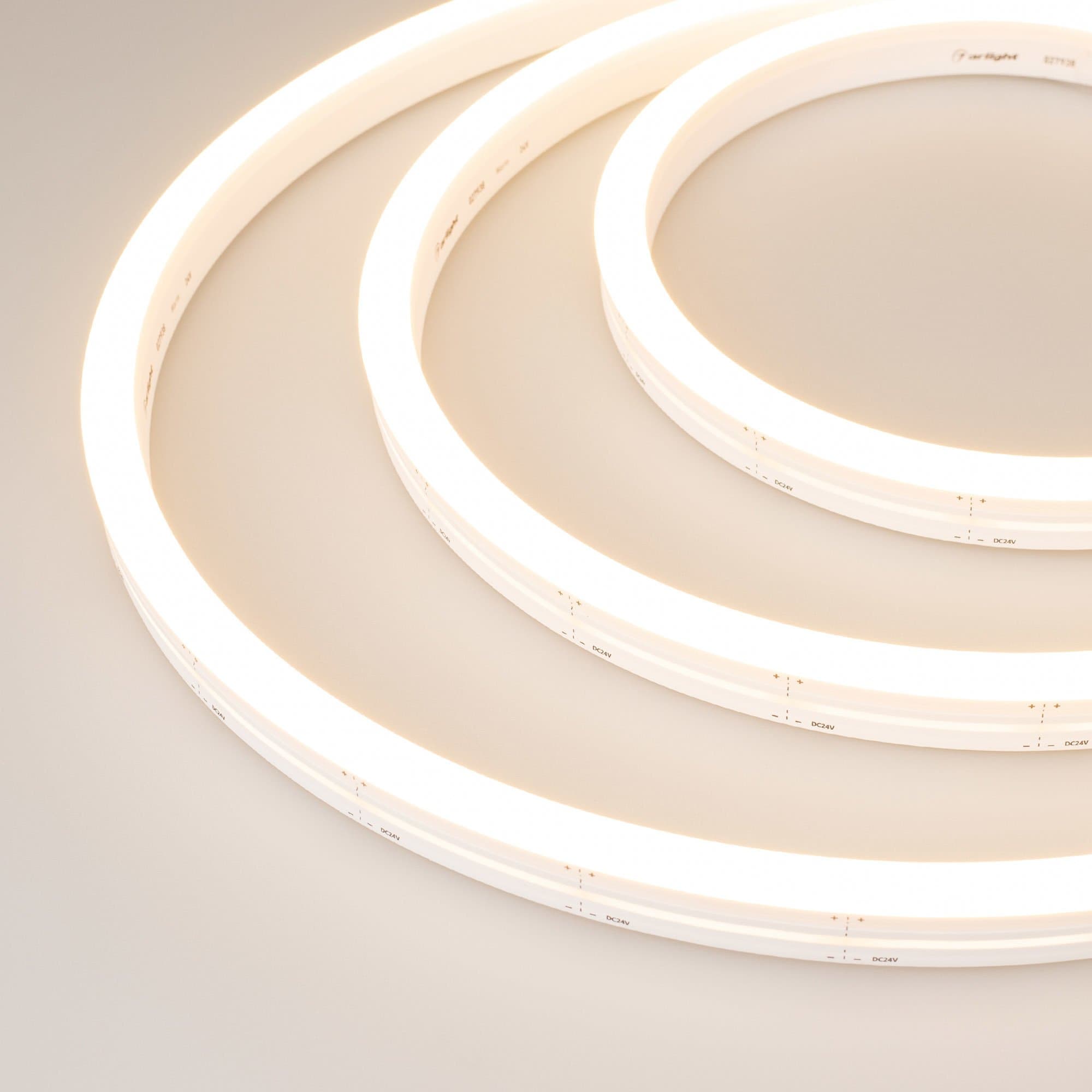 Arlight Гибкий неон ARL-MOONLIGHT-1712-SIDE 24V Warm (9.6 Вт/м, IP67) 027938 — миниатюра 1