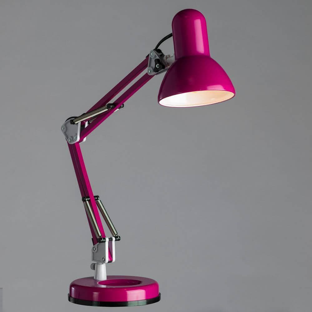 Arte Lamp Junior Фуксия Лампа настольная офисная 40W E27 A1330LT-1MG — миниатюра 5