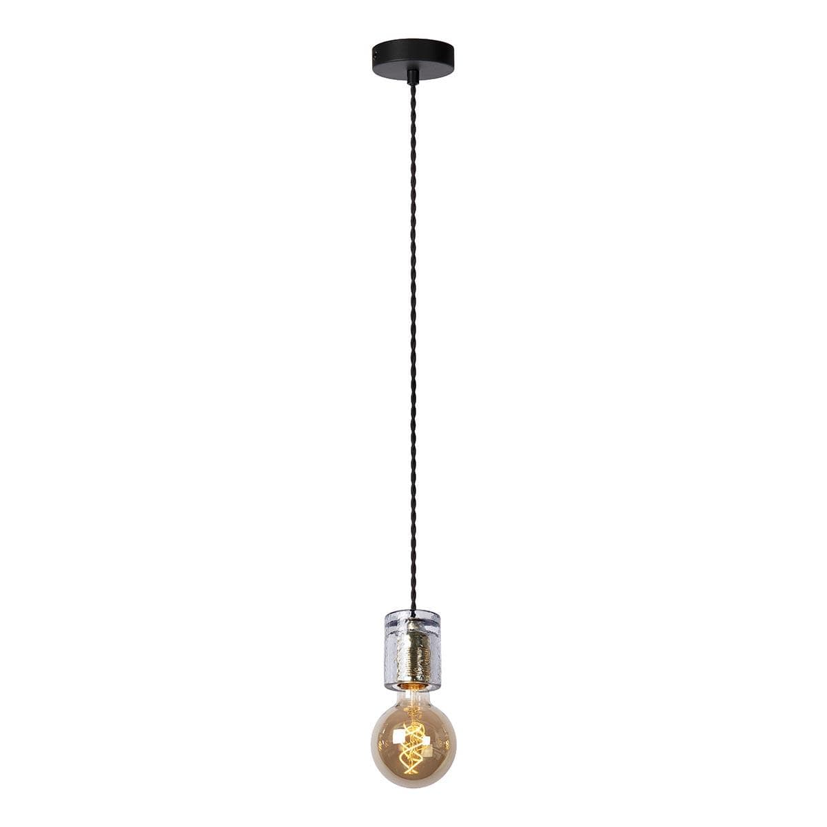 Lucide GELKA Светильник подвесной Ø 6,5 cm 1xE27 Smoke Grey 20416/01/65 — миниатюра 5