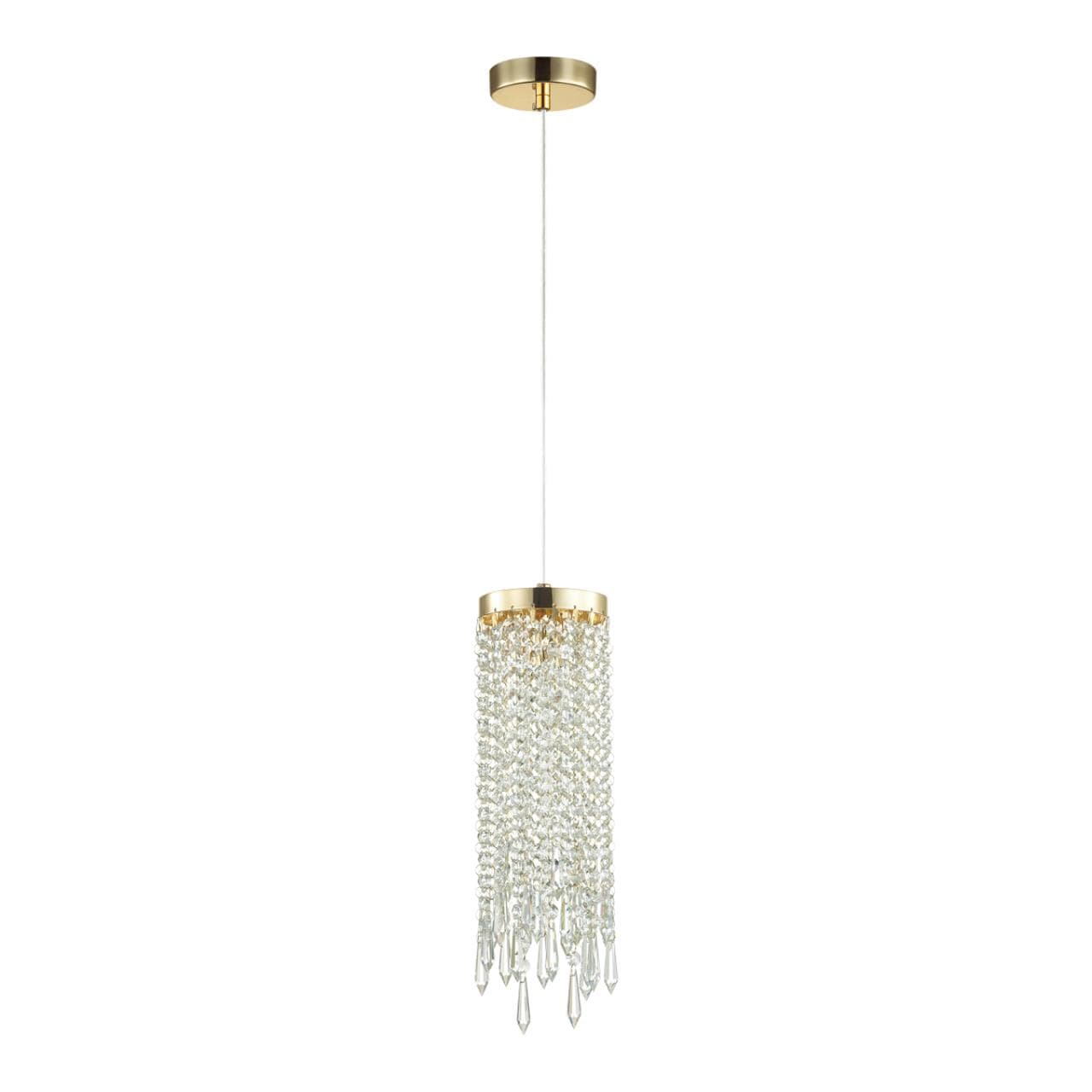 Odeon Light 5028/1 MODERN ODL23 431 золотой/прозрачный металл/хрусталь Подвес E14 1*40W CHOKKA — миниатюра 1