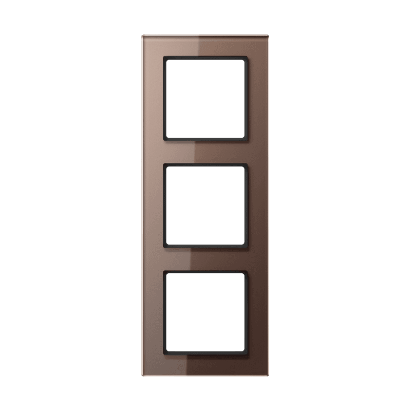 JUNG A creation Стекло Мокка Рамка 3-ая AC583GLMO