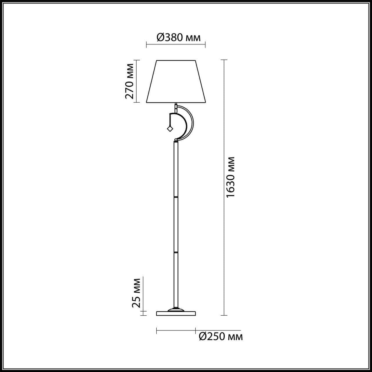 Lumion 4469/1F LN20 227 античная латунь, белый Торшер E14 1*60W 220V LEAH — миниатюра 3
