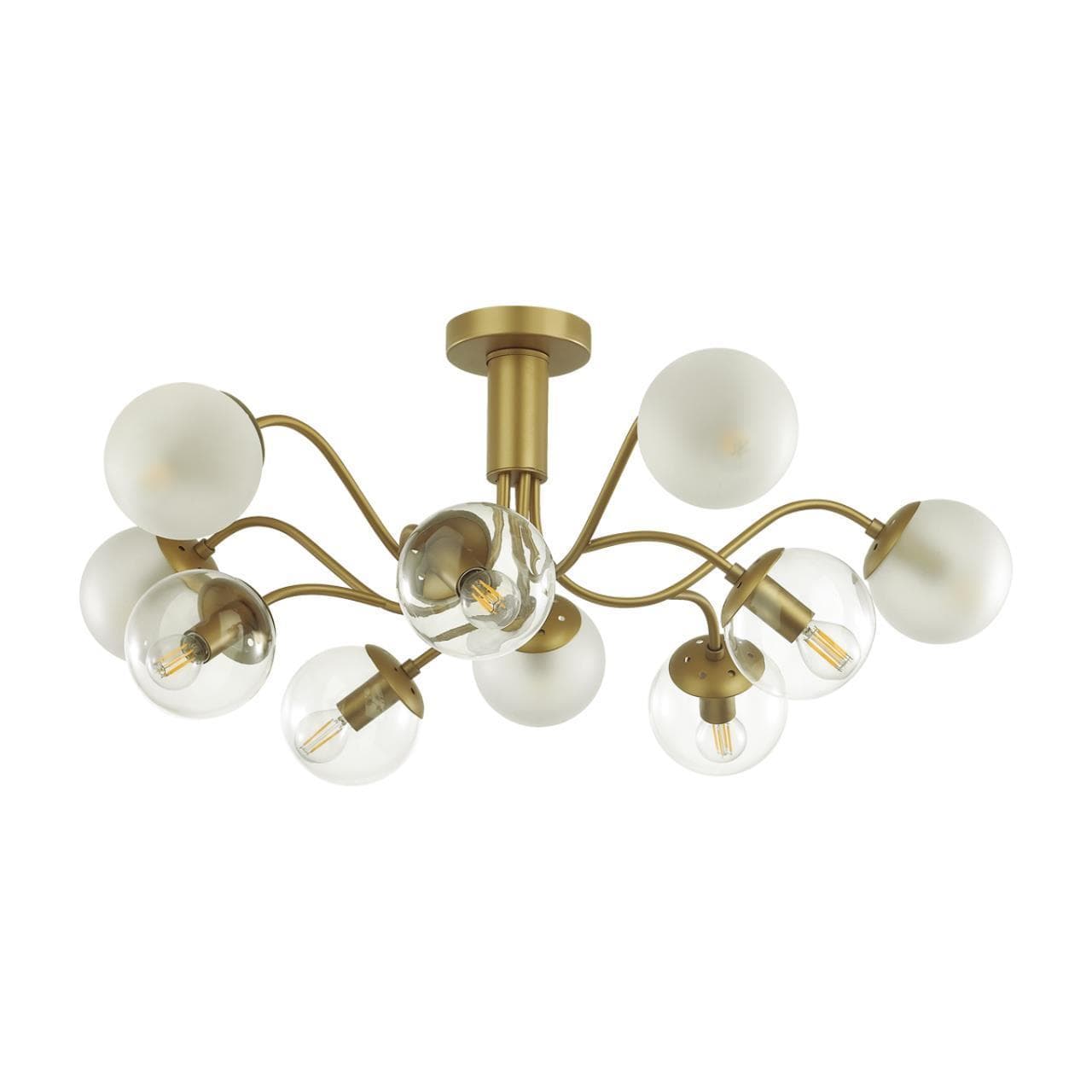 Lumion 4555/10C MODERNI LN21 золотой Люстра потолочная E14 10*40W 220V CANDICE — миниатюра 1