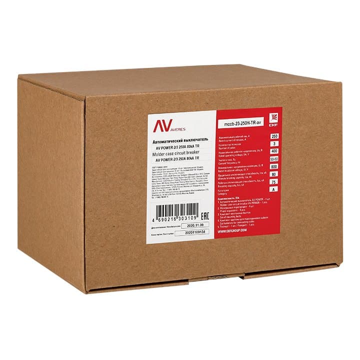 EKF Averes Автоматический выключатель AV POWER-2/3 250А 35kA TR — миниатюра 6