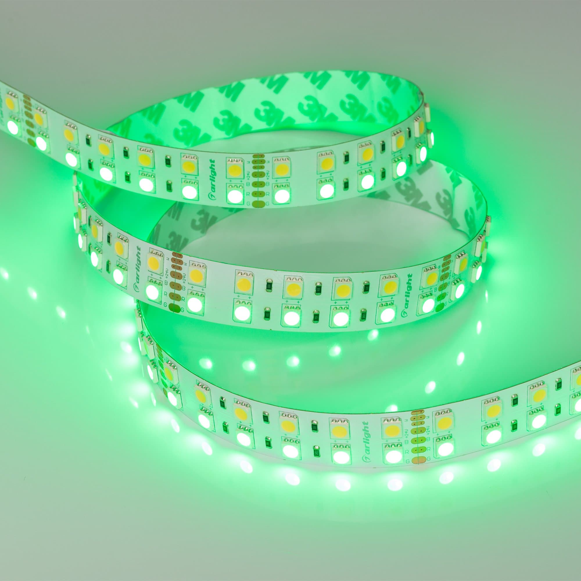 Arlight Светодиодная лента RT 2-5000 24V RGB-White 2x2 (5060, 720 LED, LUX) (32 Вт/м, IP20) 011823(1) — миниатюра 11