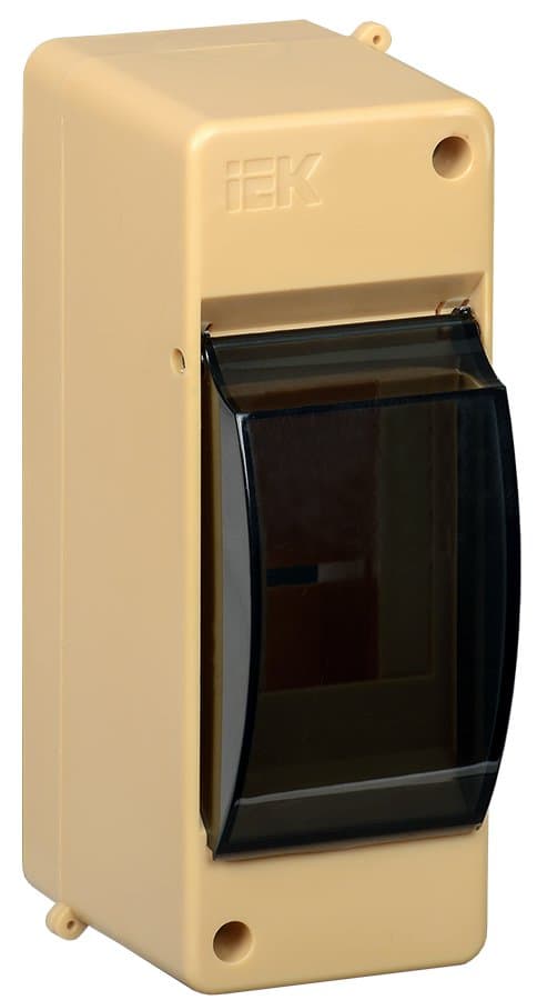 IEK KREPTA 3 Корпус пластиковый КМПн 2/2 IP30 сосна откр.монтаж