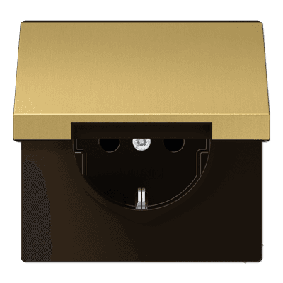 JUNG Розетка штепсельная Schuko 16A 250V с крышкой, защитой от детей ME1520KIKLC