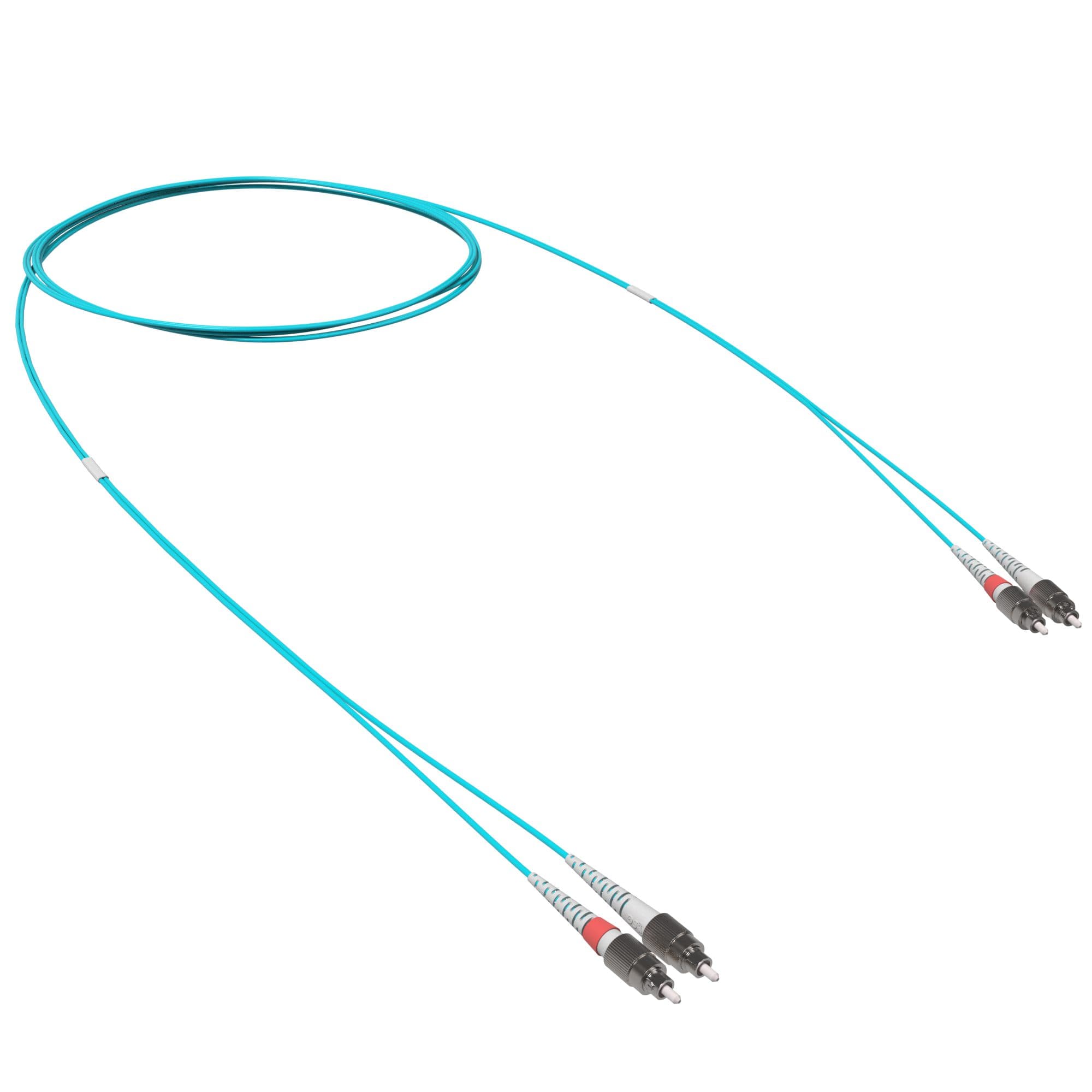 Оптический коммутационный шнур двухволоконный (Duplex) FC-UPC/FC-UPC, 50/125 OM3, 20 м