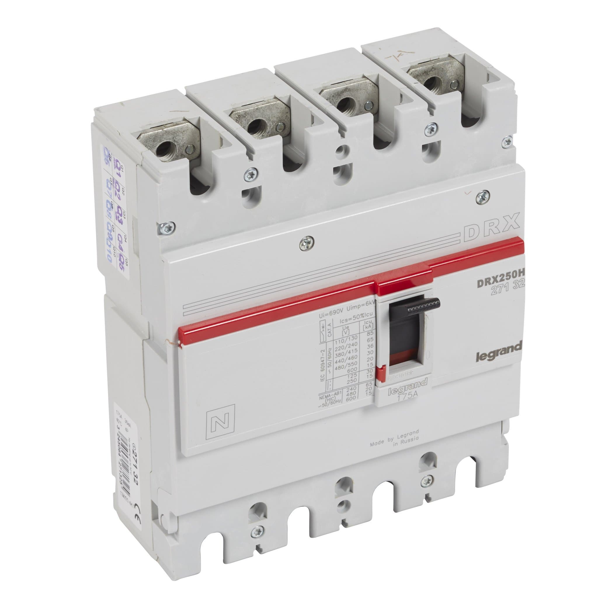 Legrand DRX250 фиксированный 4P 175А 36кА 027132 — миниатюра 1
