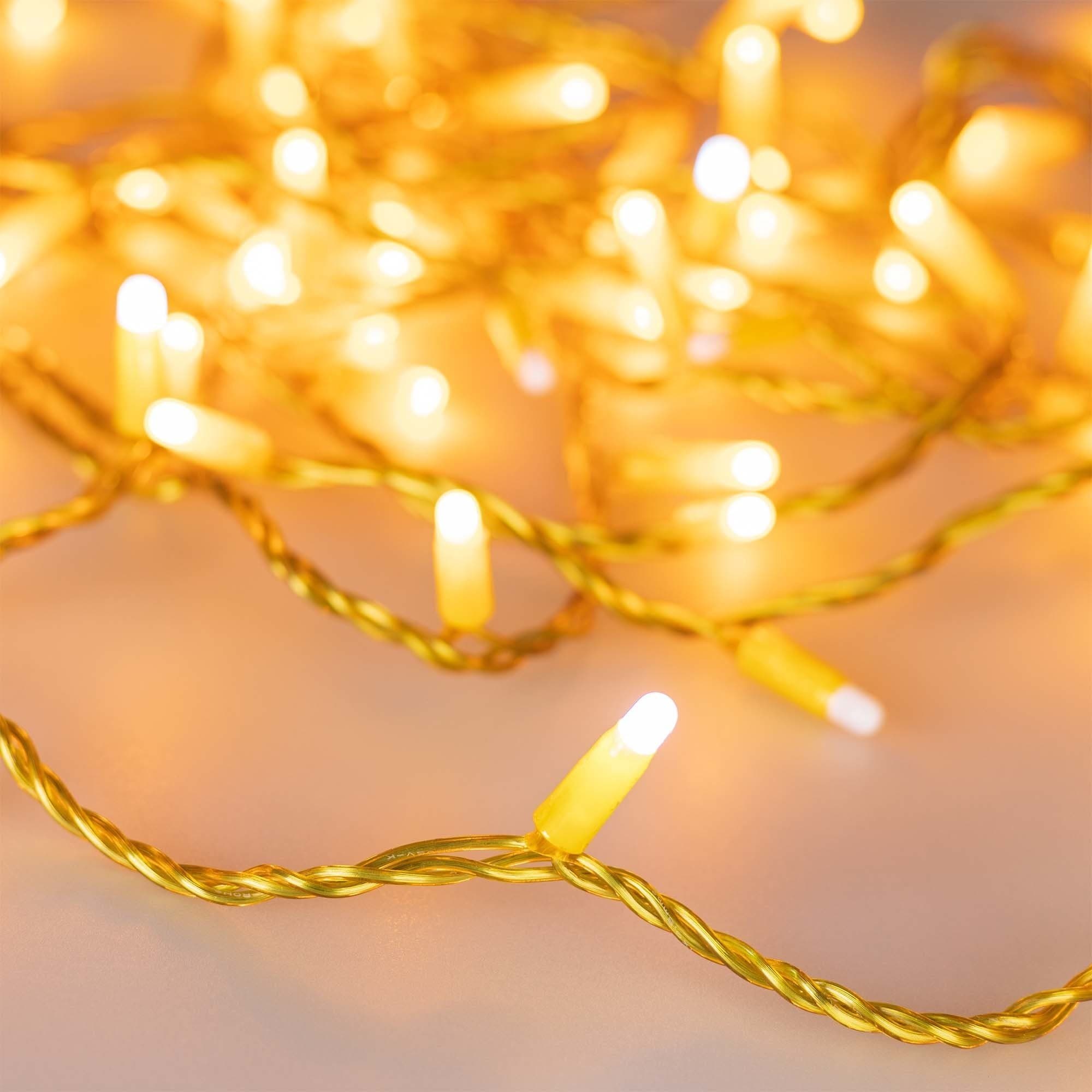 Arlight Светодиодная гирлянда ARD-STRING-CLASSIC-10000-YELLOW-100LED-MILK-FLASH Yellow (230V, 7W) (Ardecoled, IP65) 031201 — миниатюра 1