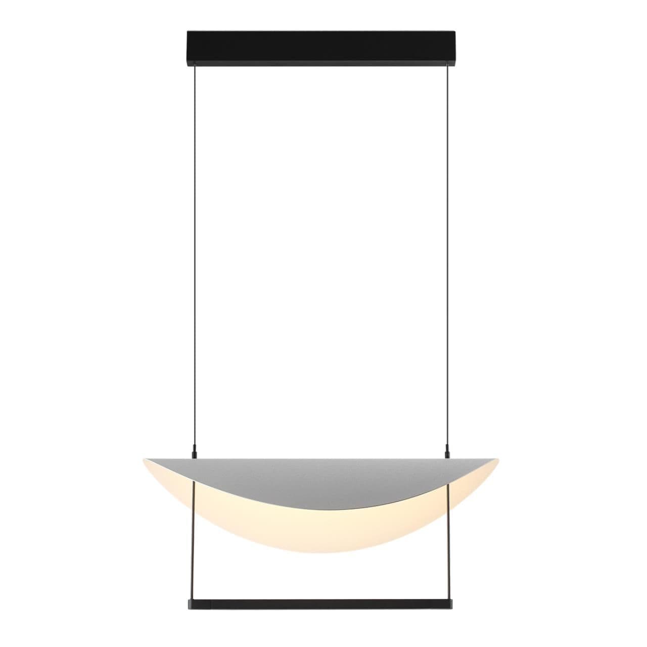 Odeon Light 7015/20L HIGHTECH ODL25 белый ice crackметалл/акрил Подвесной светильник поворотный 360° IP20 LED 1*20W GLIDER