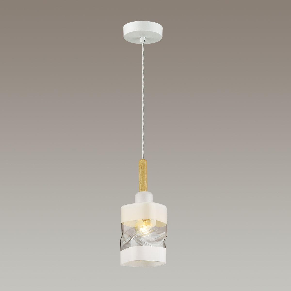 Lumion 4491/1 COUNTY LN21 202 белый, дерево Подвес E27 60W 220V BONNIE — миниатюра 3