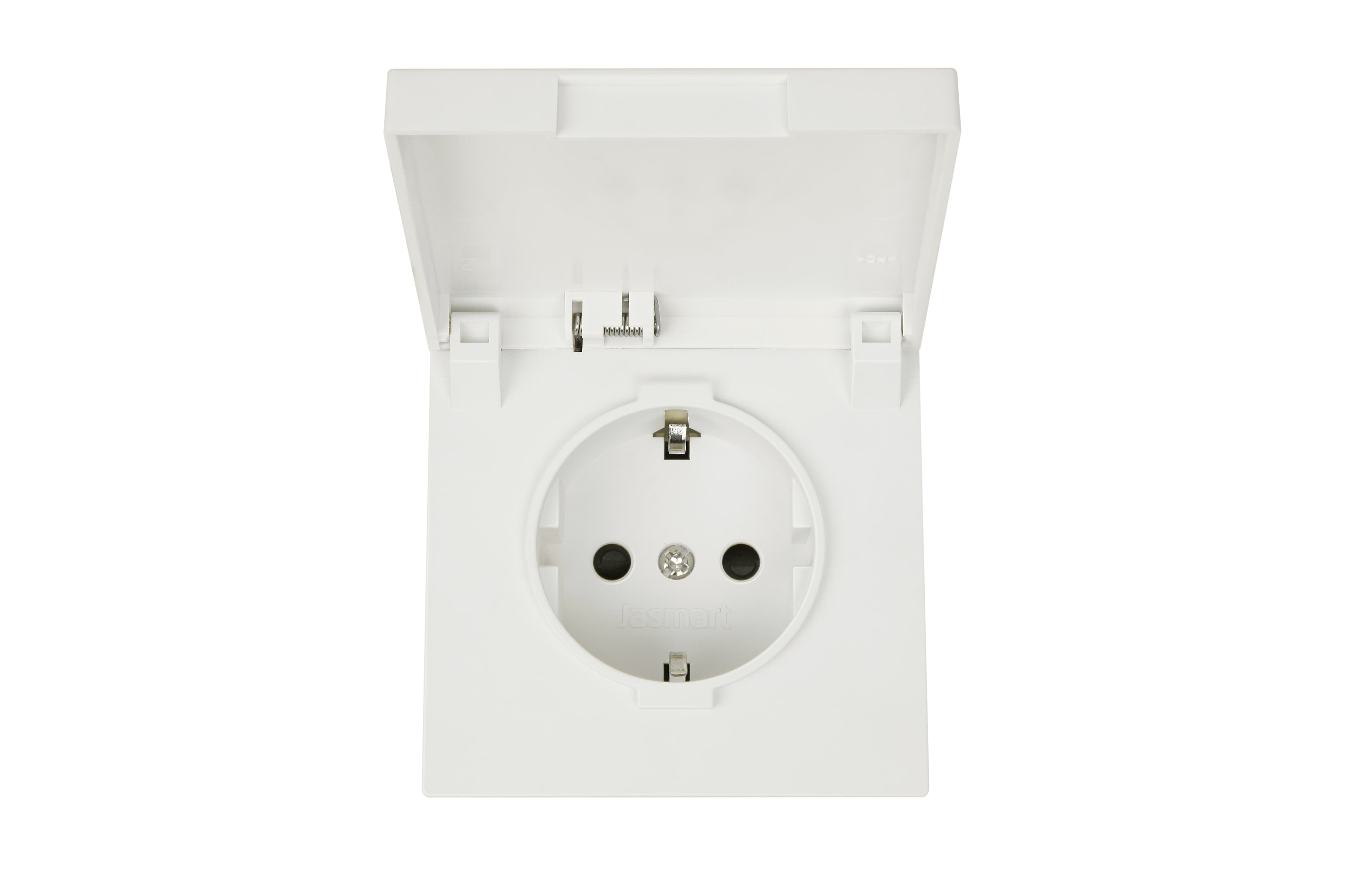 Jasmart FD Сахара Розетка с/з со шторками с крышкой 16A 250V~