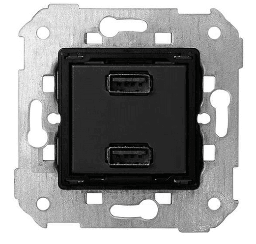 Simon Зарядное устройство 2xUSB, 5 В, 2,1А 7511096-039