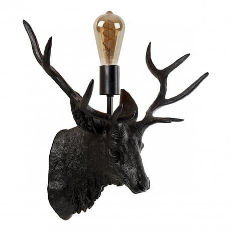 Lucide EXTRAVAGANZA CARIBOU Светильник настенный 1xE27 Black 47210/01/30 — миниатюра 2