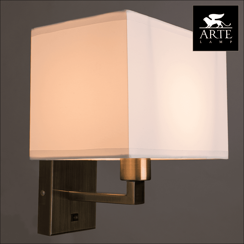 Arte Lamp Hall Бронза/Белый Бра 40W E27 A9248AP-1AB — миниатюра 2