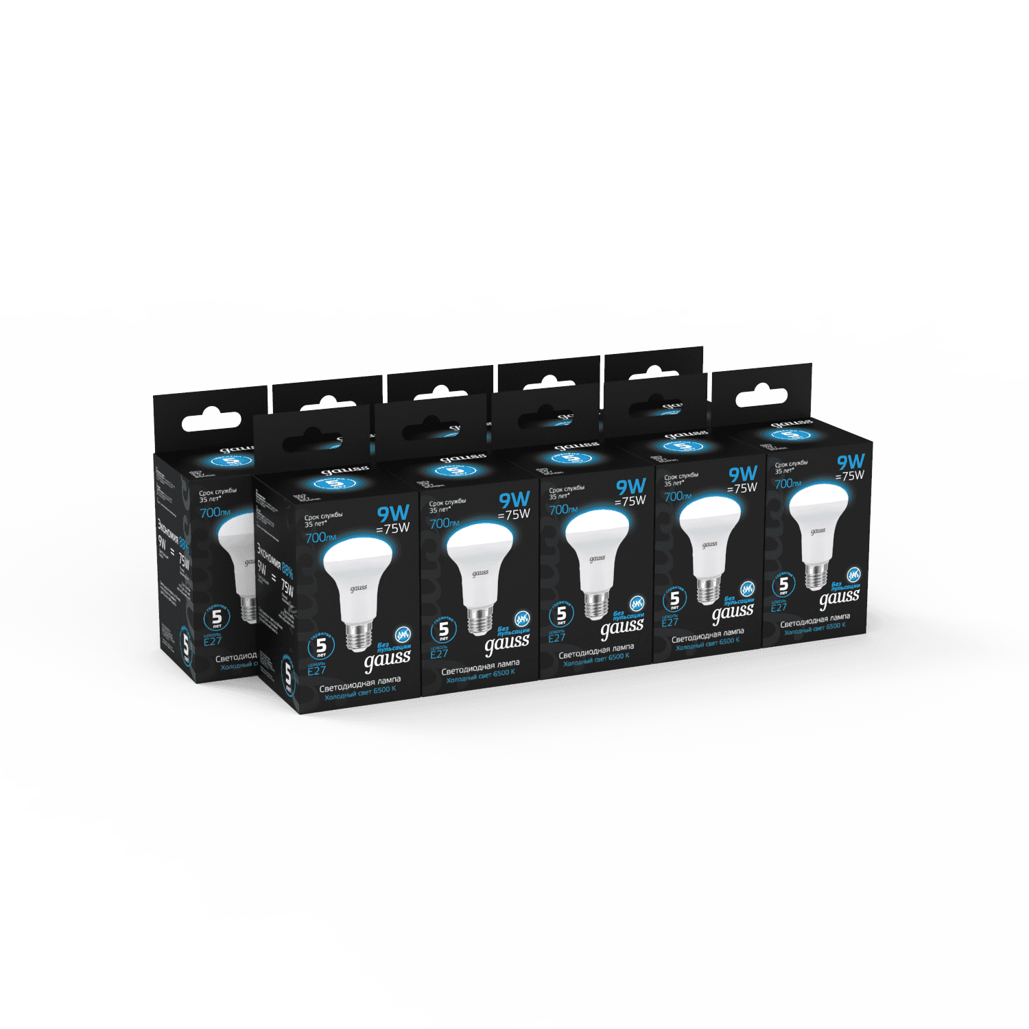 Gauss Лампа R63 9W 700lm 6500K E27 LED 106002309 — миниатюра 5