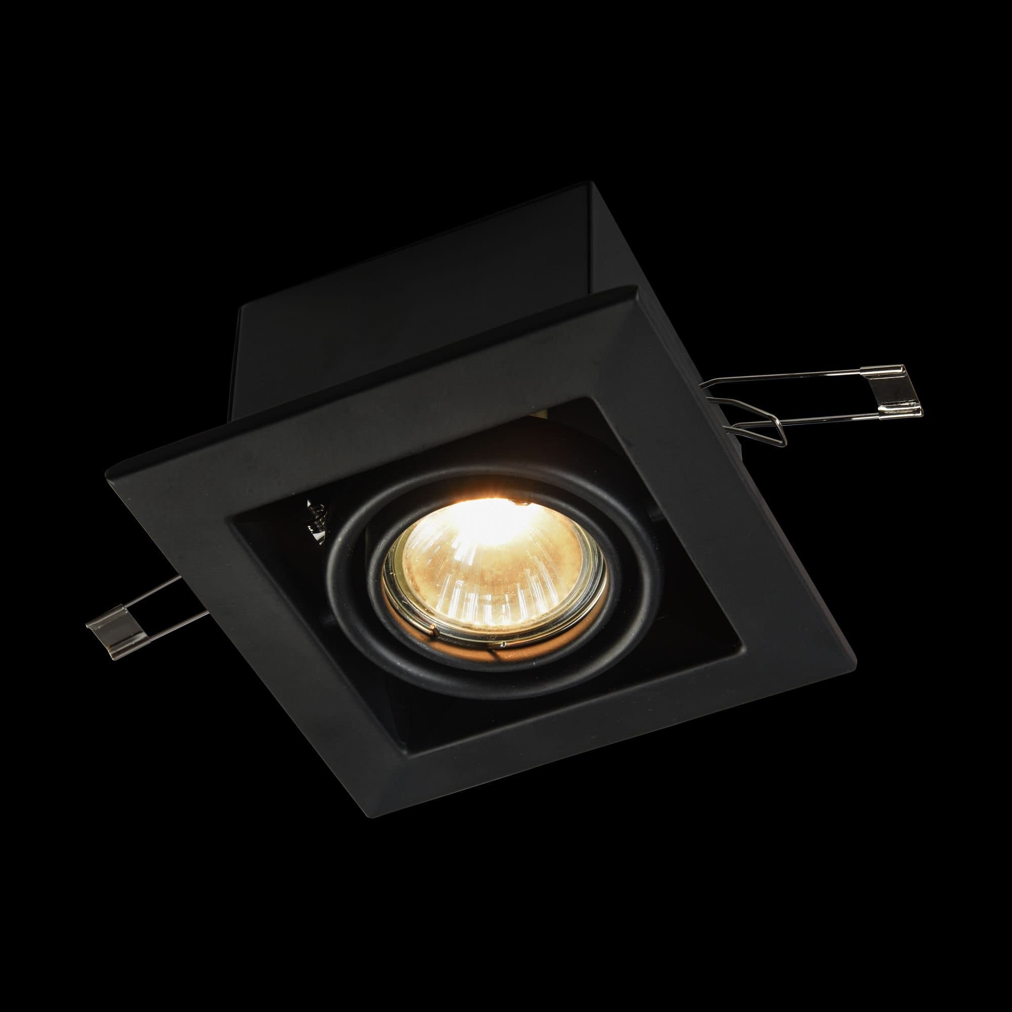 Maytoni DownLight Metal Черный Встроенный светильник 1xGU10 50W DL008-2-01-B — миниатюра 2