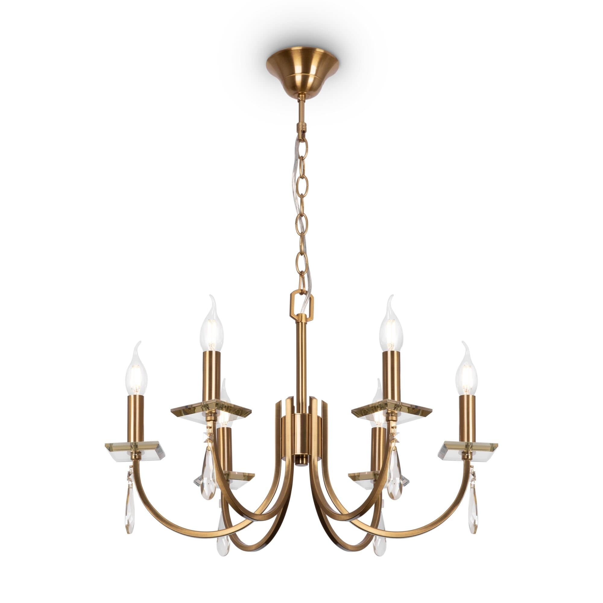 Freya Crystal Золото Люстра FR1006PL-06G — миниатюра 2