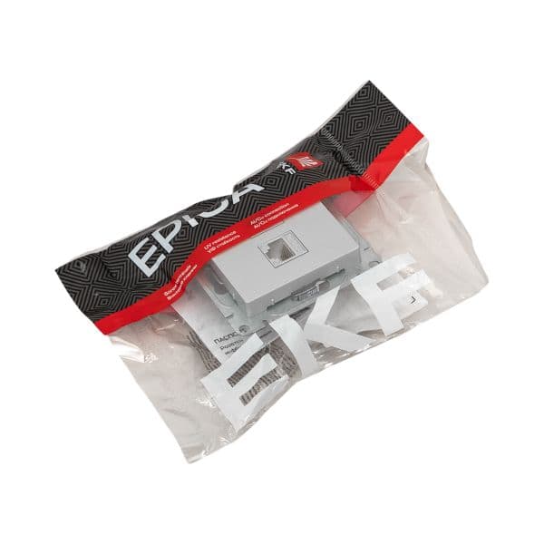 EKF Механизм розетки HDMI+RJ45 (cat5), алюминий Эпика — миниатюра 11