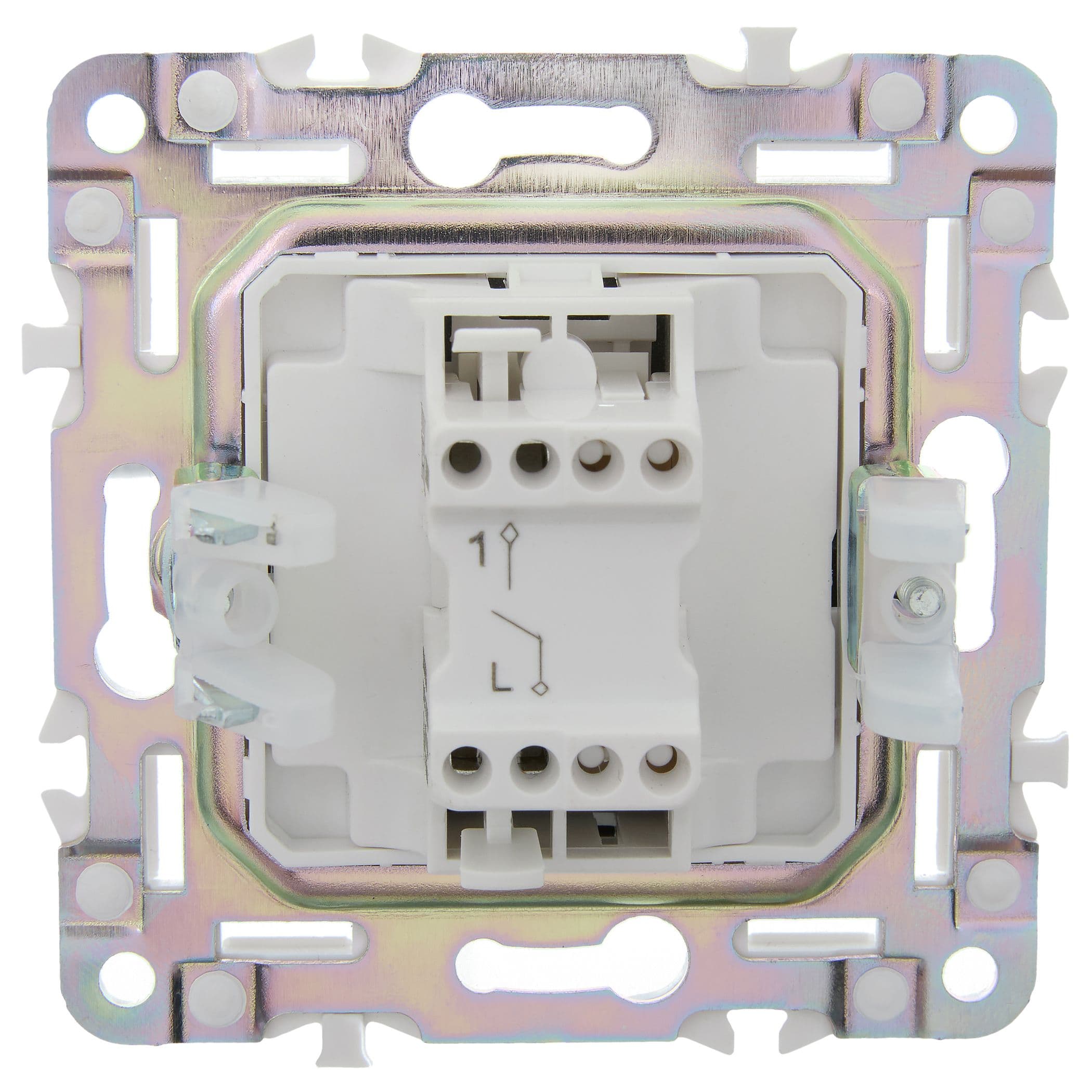 IEK SKANDY Шампань Выключатель 1-клавишный 10А SK-V01Sh — миниатюра 3