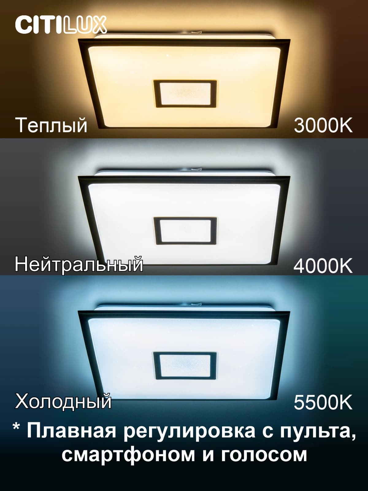 Citilux CL703AK53G Старлайт Бронза Смарт RGB Светильник — миниатюра 2