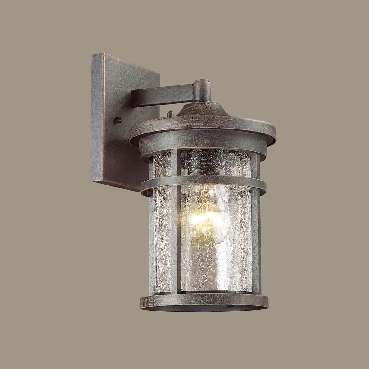 Odeon Light VIRTA Черный/Патина Уличный настенный светильник IP44 E27 60W 220V 4044/1W ODL18 718 — миниатюра 2