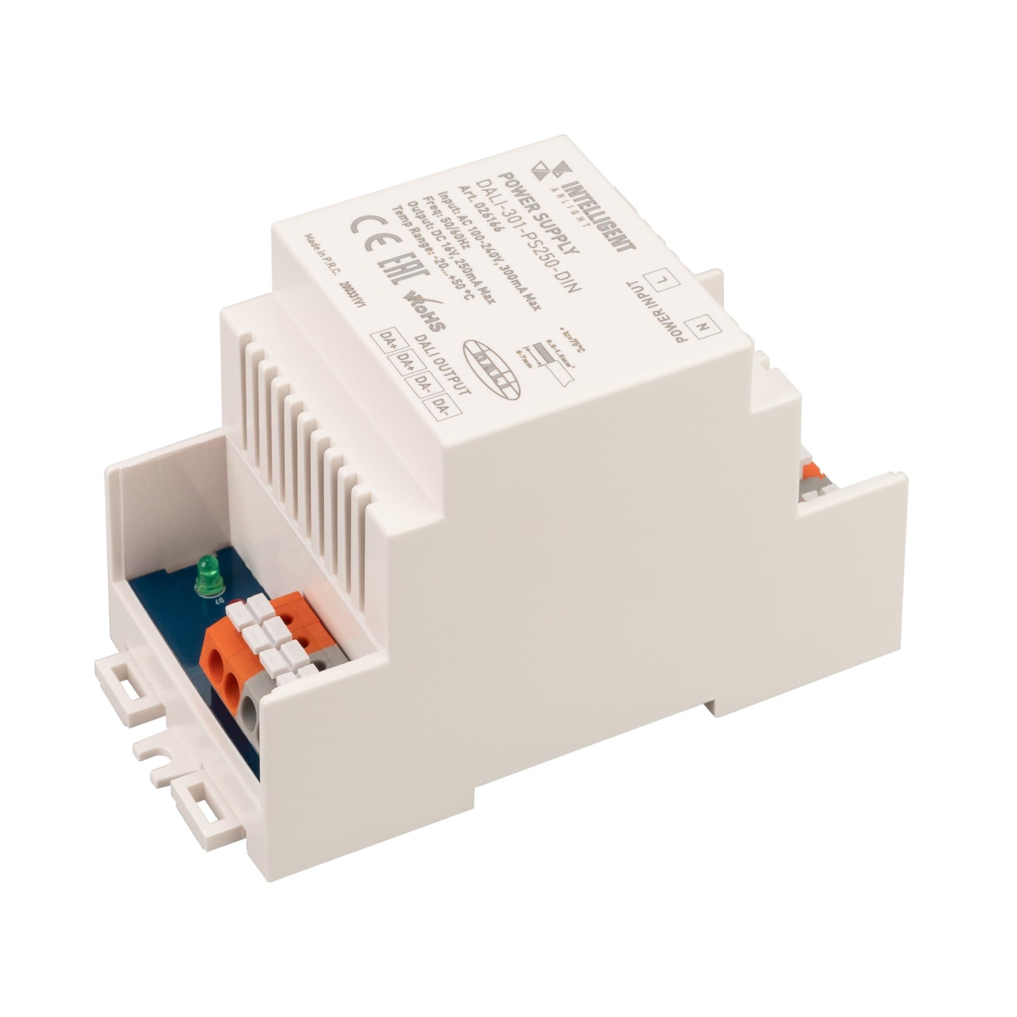 Arlight INTELLIGENT Блок питания шины DALI-301-PS250-DIN (230V, 250mA) (INTELLIGENT DIN-рейка) 026166