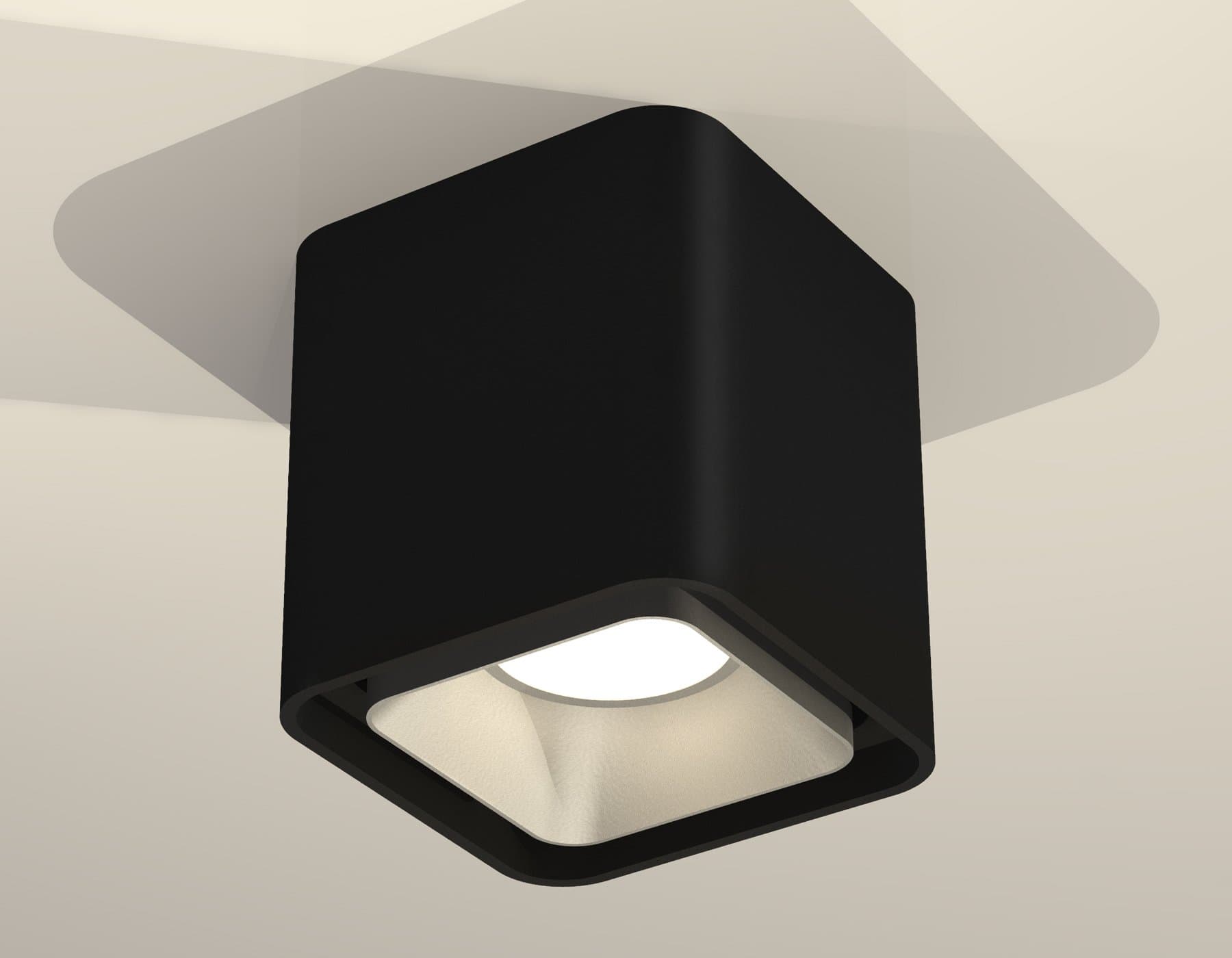 Ambrella Комплект накладного светильника XS7841003 SBK/SSL черный песок/серебро песок MR16 GU5.3 (C7841, N7703) — миниатюра 2