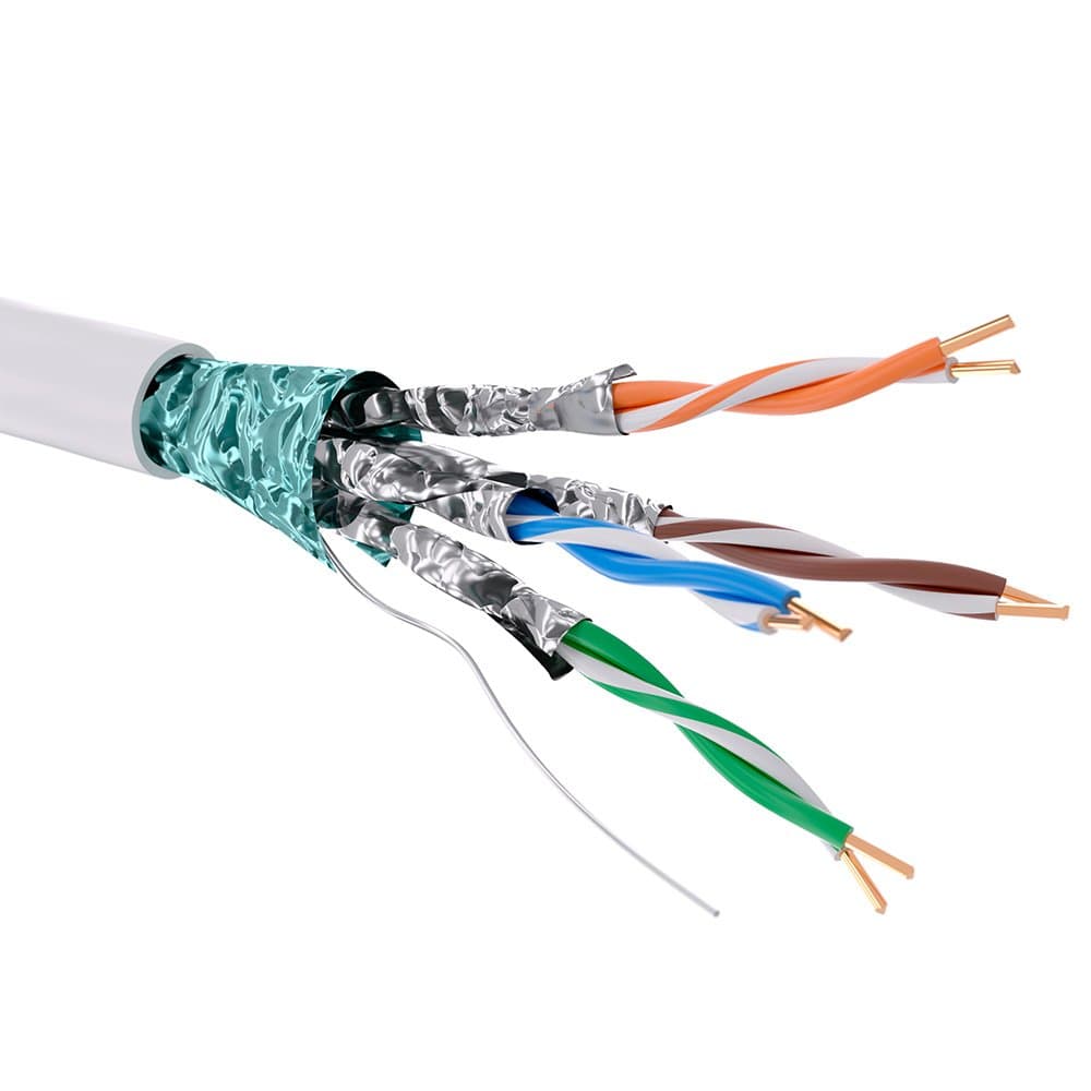 DKC Кабель CAT 6, F/FTP, нг(А)-HF, бухта 305м, белый RN6FFA01WH