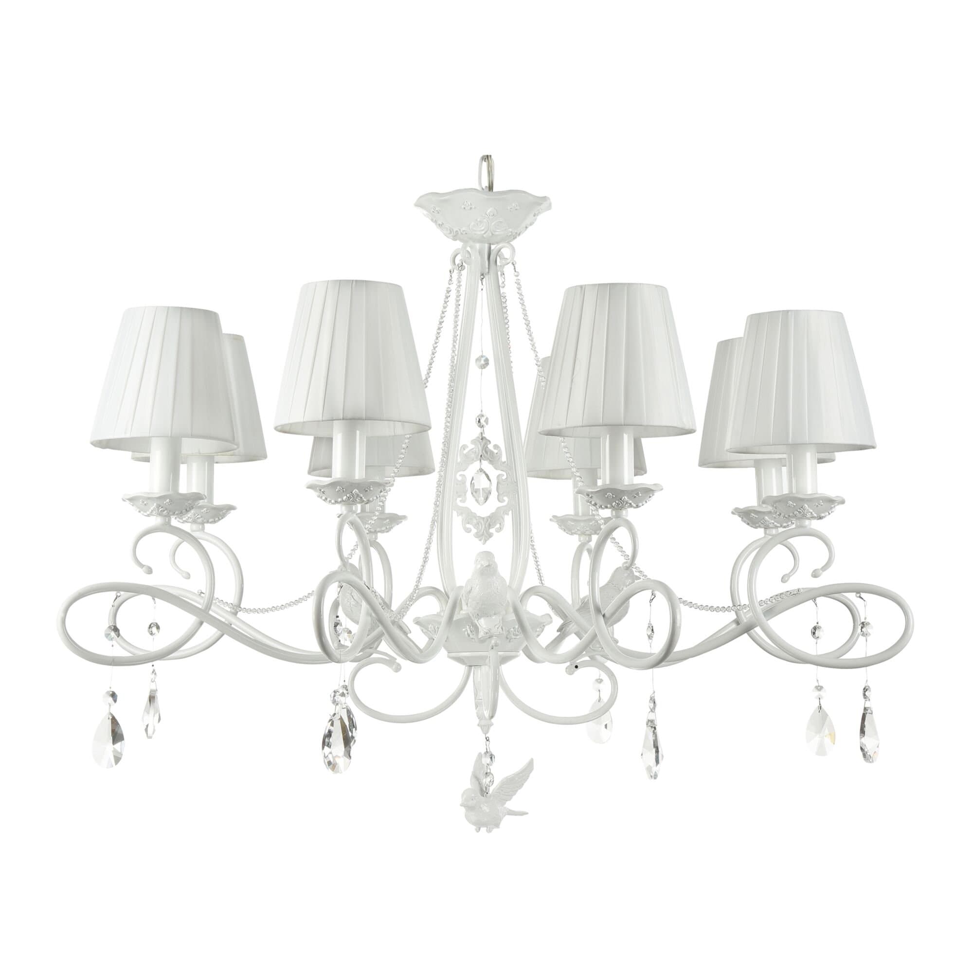 Maytoni Elegant Passarinho Жемчужный белый Люстра 8xE14 40W ARM001-08-W — миниатюра 6