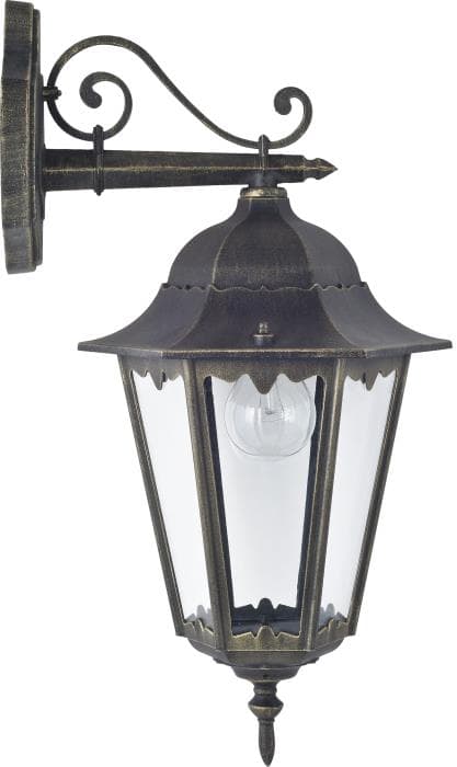 Favourite London Черный/Прозрачный Светильник уличный 1*E27*100W, IP44 1809-1W