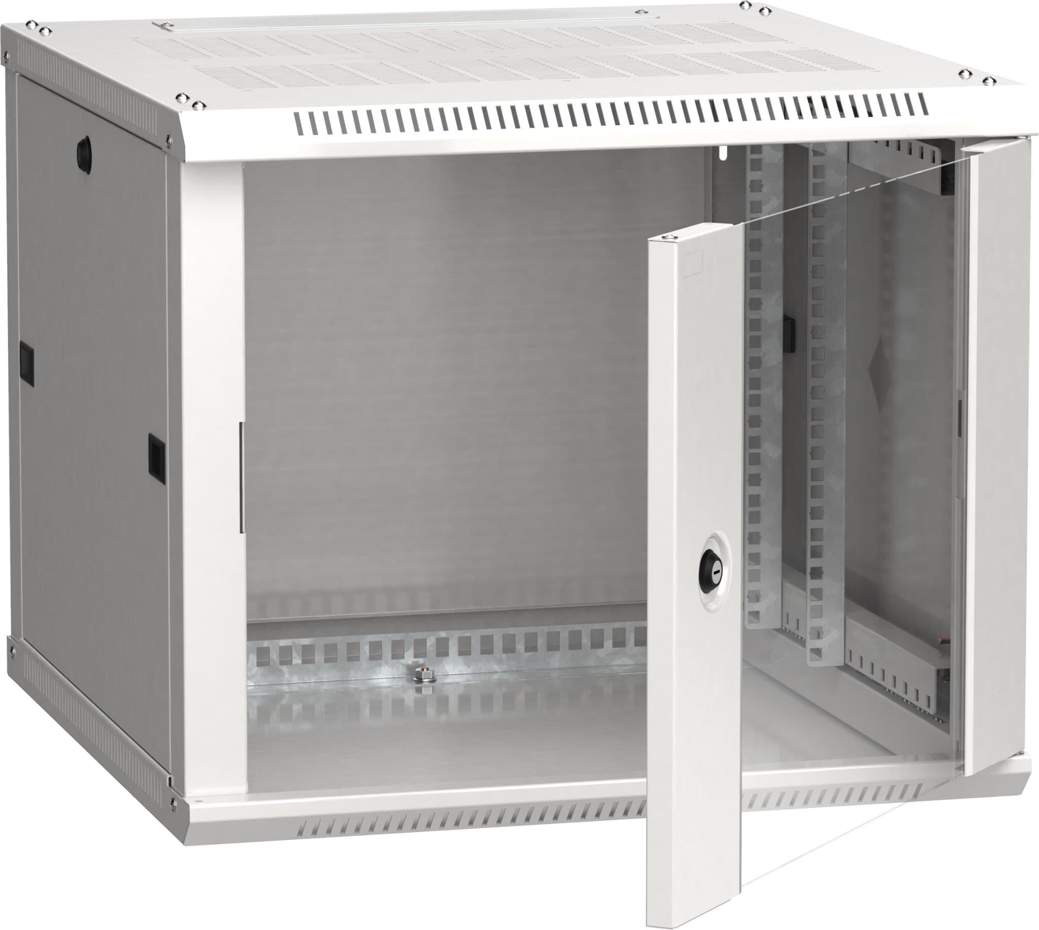 IEK LINEA W ITK Шкаф LINEA W 6U 600x600 мм дверь стекло, RAL7035 LWR3-06U66-GF
