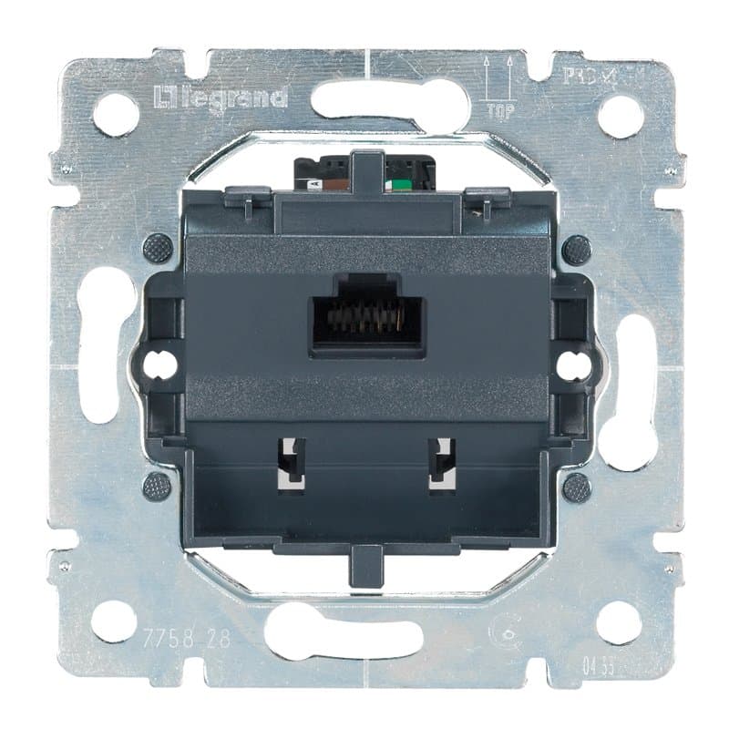 Legrand PRO 21 Мех Розетка ТЛФ 2-ая RJ 11 4 контакта 775939 — миниатюра 2