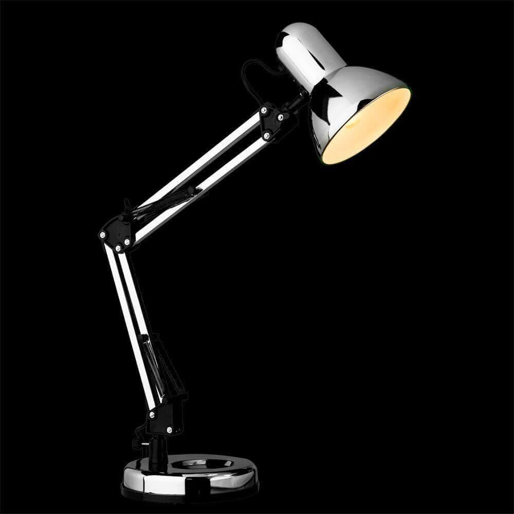 Arte Lamp Junior Хром Лампа настольная офисная 40W E27 A1330LT-1CC — миниатюра 5