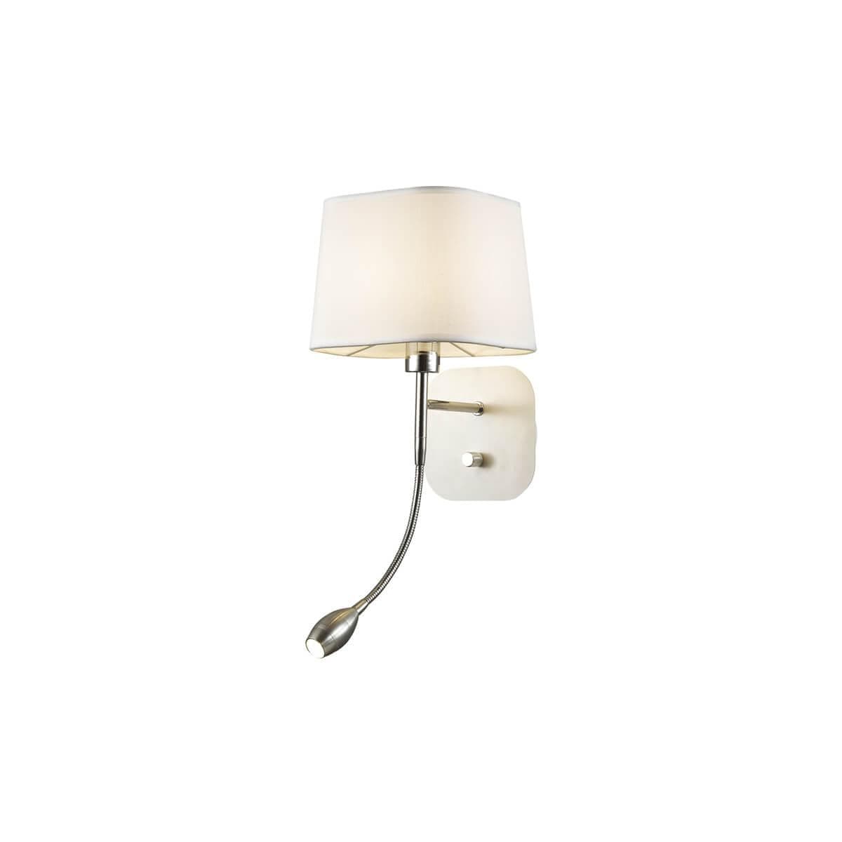 Favourite Baumwolle Белый Светильник настенный 1*E14*40W+1*1WLED 1687-2W