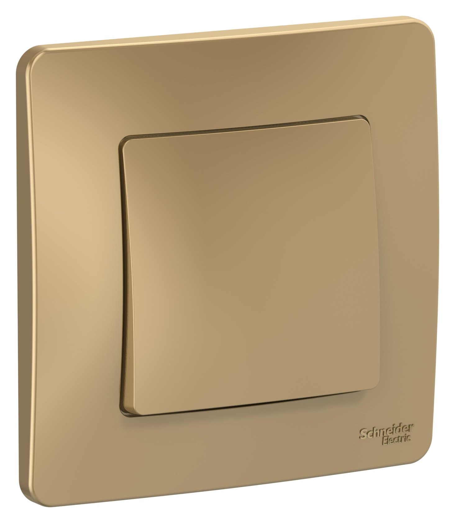 Systeme Electric Blanca внутр Титан Переключатель 1-клавишный, 10А, 250B — миниатюра 2