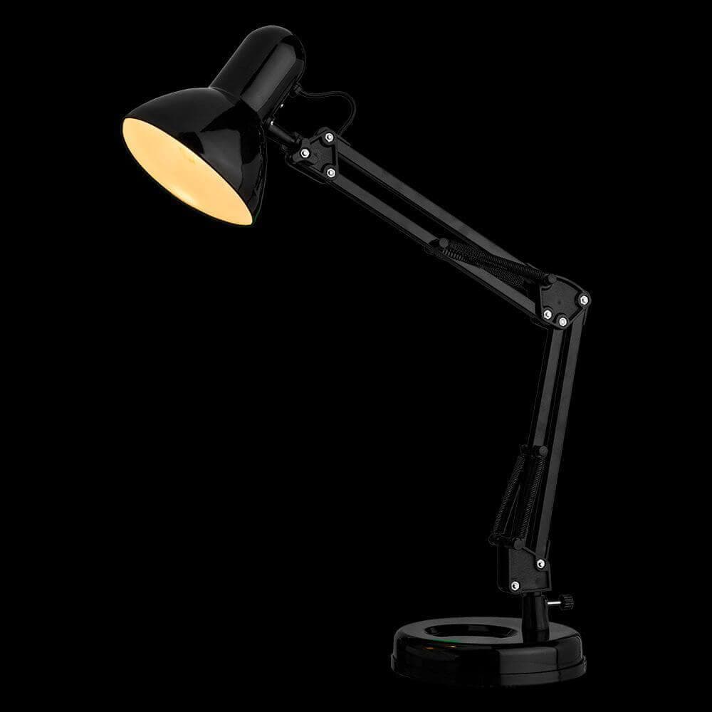 Arte Lamp Junior Черная Лампа настольная офисная 40W E27 A1330LT-1BK — миниатюра 5