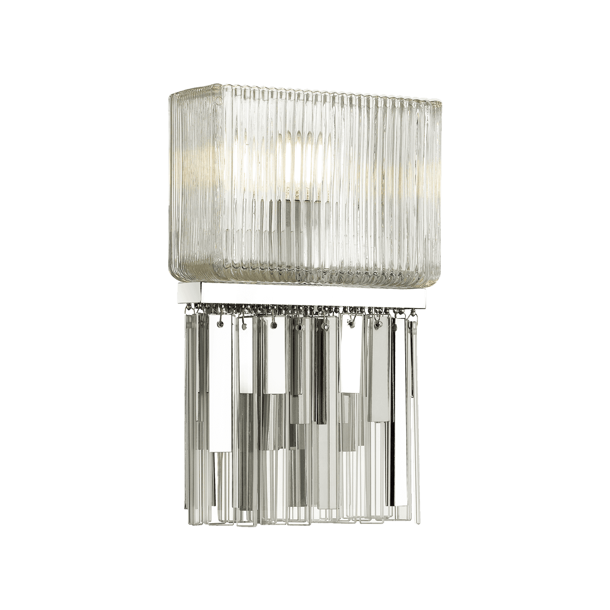Odeon Light 4871/1W HALL ODL_EX22 57 хром/прозрачный/стекло Бра E14 1*40W GATSBY — миниатюра 2