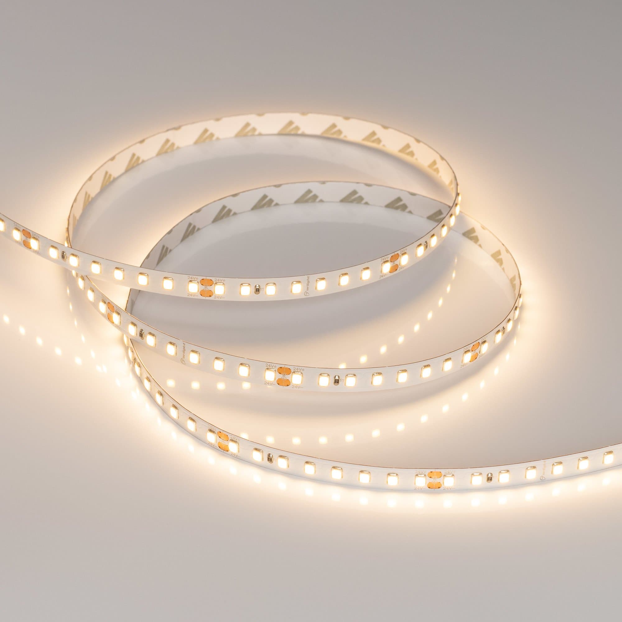 Arlight Лента RT-A128-8mm 24V Warm2700 (9.6 W/m, IP20, 2835, 5m) (высок.эфф.150 лм/Вт) 038759 — миниатюра 3